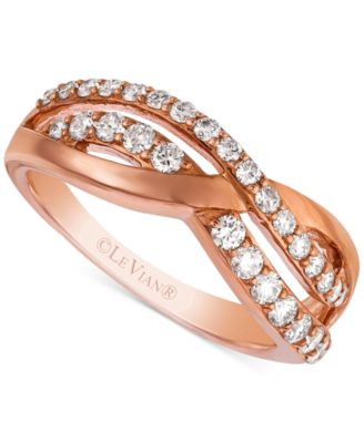 Le Vian - Vanilla Diamond Crossover Ring (5/8 ct. t.w.) in 14k Rose Gold