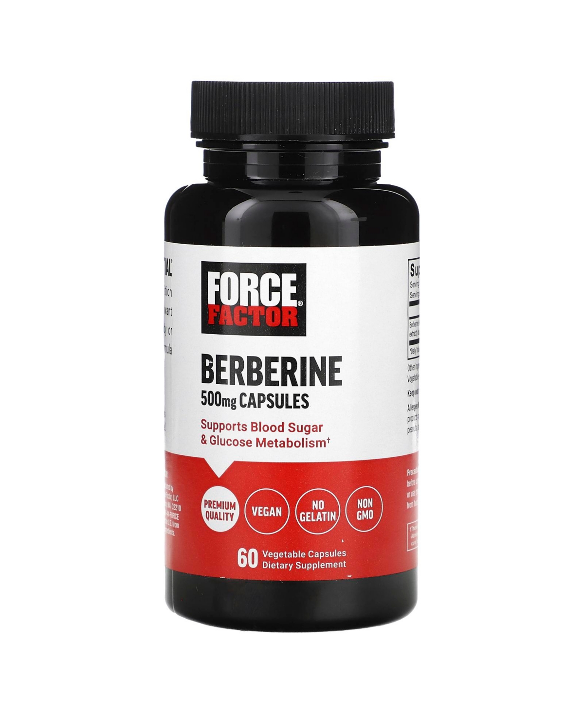 Berberine 500 mg - 60 Vegetable Capsules