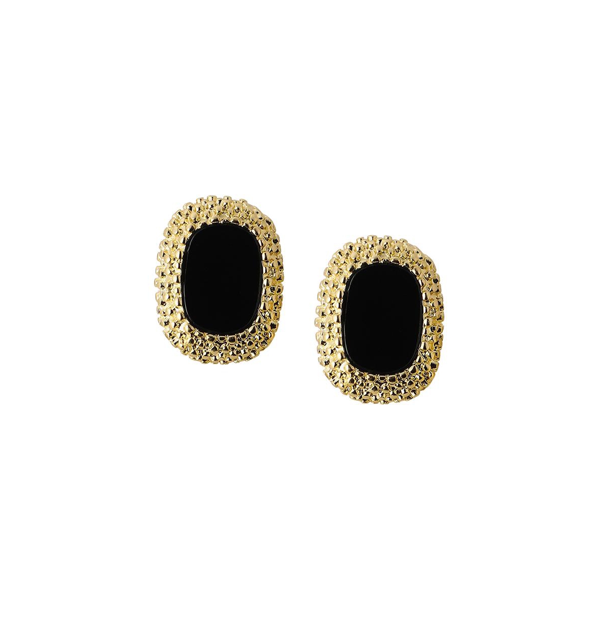 Sohi Women's The Celeste Stud Earrings In Black