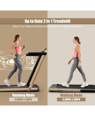 2.25HP 2-in-1 Folding Treadmill – APP, Speaker & Remote