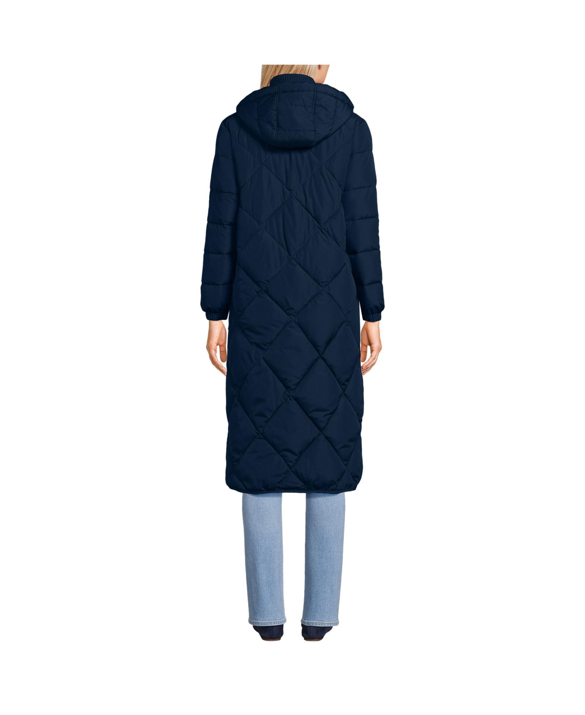Lands' End Women's FeatherFree Insulated Diamond Quilted Maxi Coat