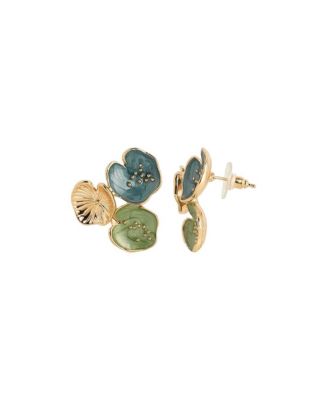 Women's The Small Lilypad Stud Earrings