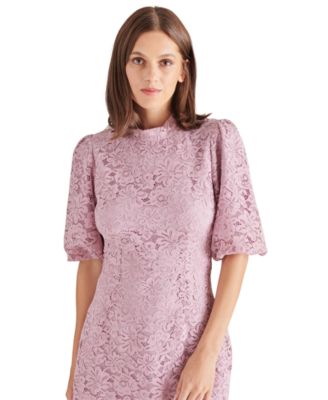 chinese dress ladies Chalk Dita Corded Lace Mini Dress