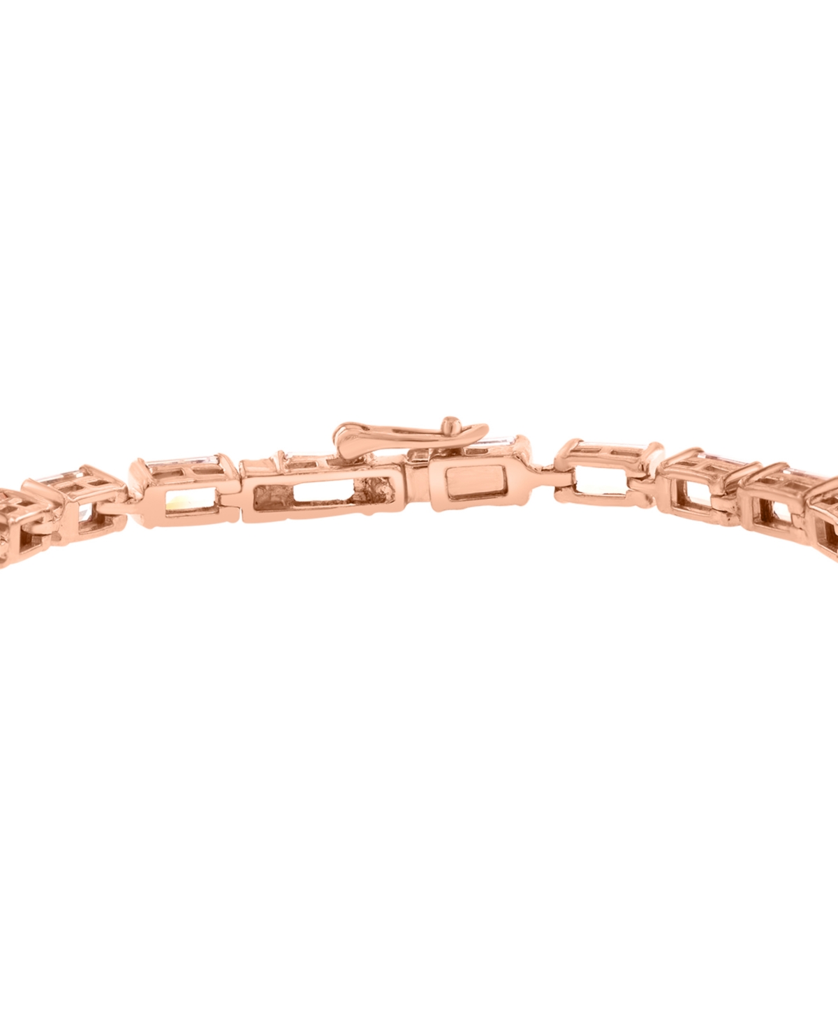 Effy Collection Effy Morganite (11-3/4 Ct. T.w.) & Zircon (1/2 Ct. T.w.) Flex Bracelet In 14k Gold-plated Sterling S In Morganite