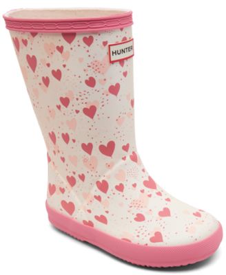 Hunter Boots Kids First Classic Rain Boots 13C Ivory