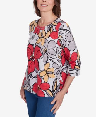 Women's Bold Floral Print Tee