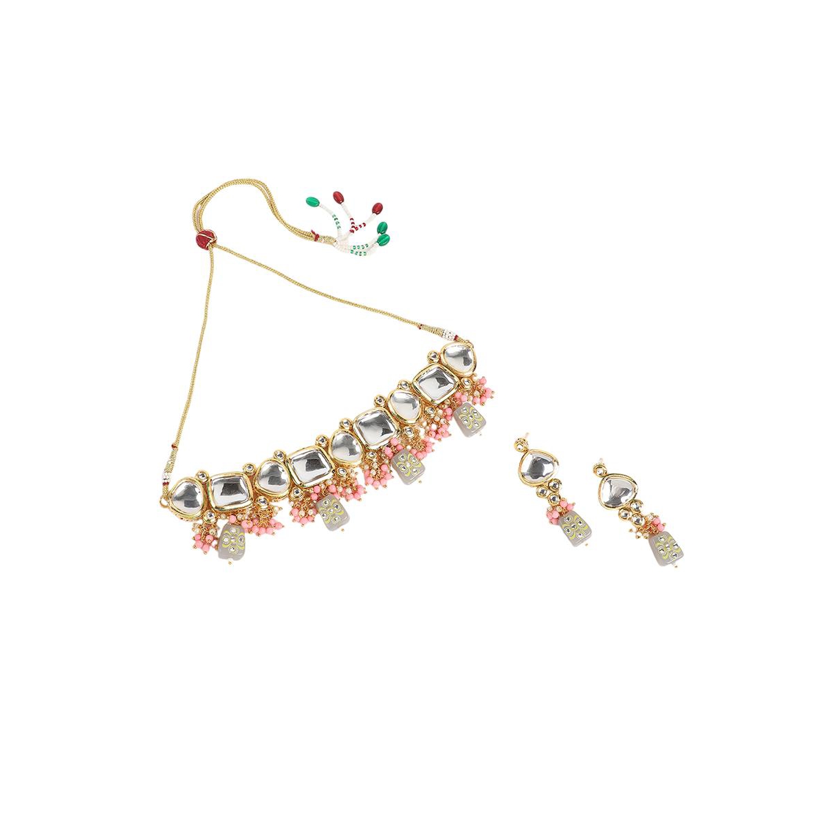 Sohi Women's The Azra Jewellery Set In Pink