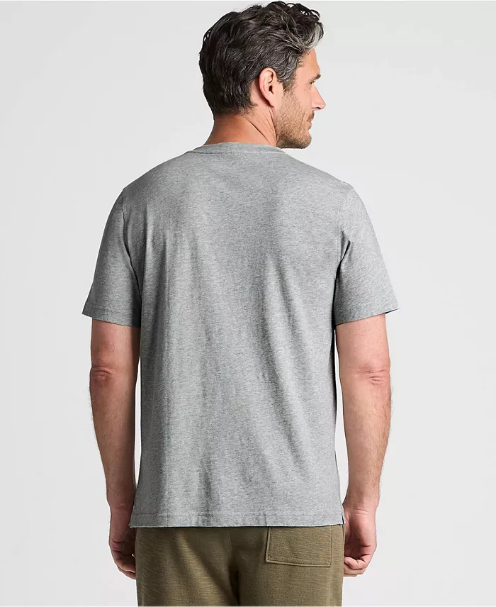 Men's Short Sleeve Cotton Supima Jersey Henley - thumbnail 8