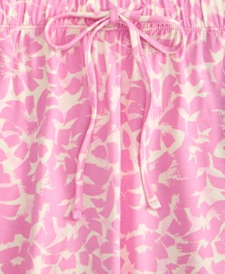 Women's Fluid Knit Notched-Collar Pajama Set  XS-3X, Exclusively at Macy's