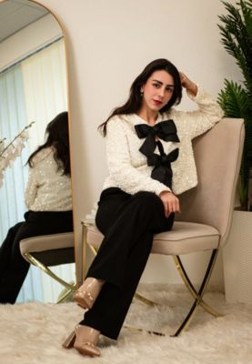 Womens Pollux Metallic Chain Detail Boots