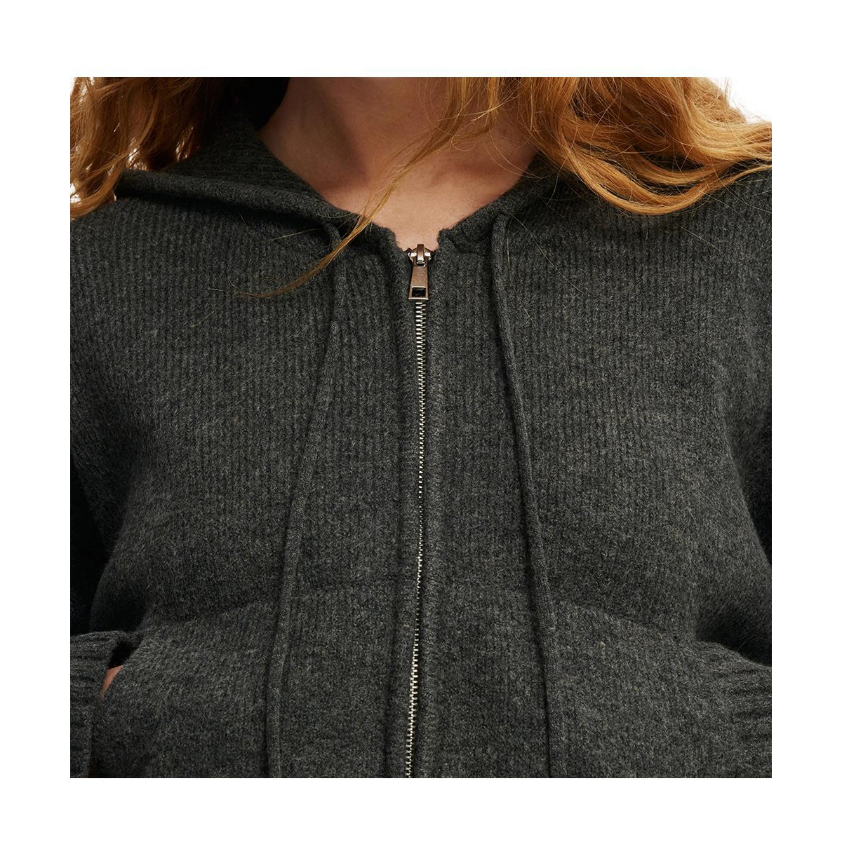 Cotton On Women's Luxe Cropped Knit Bomber