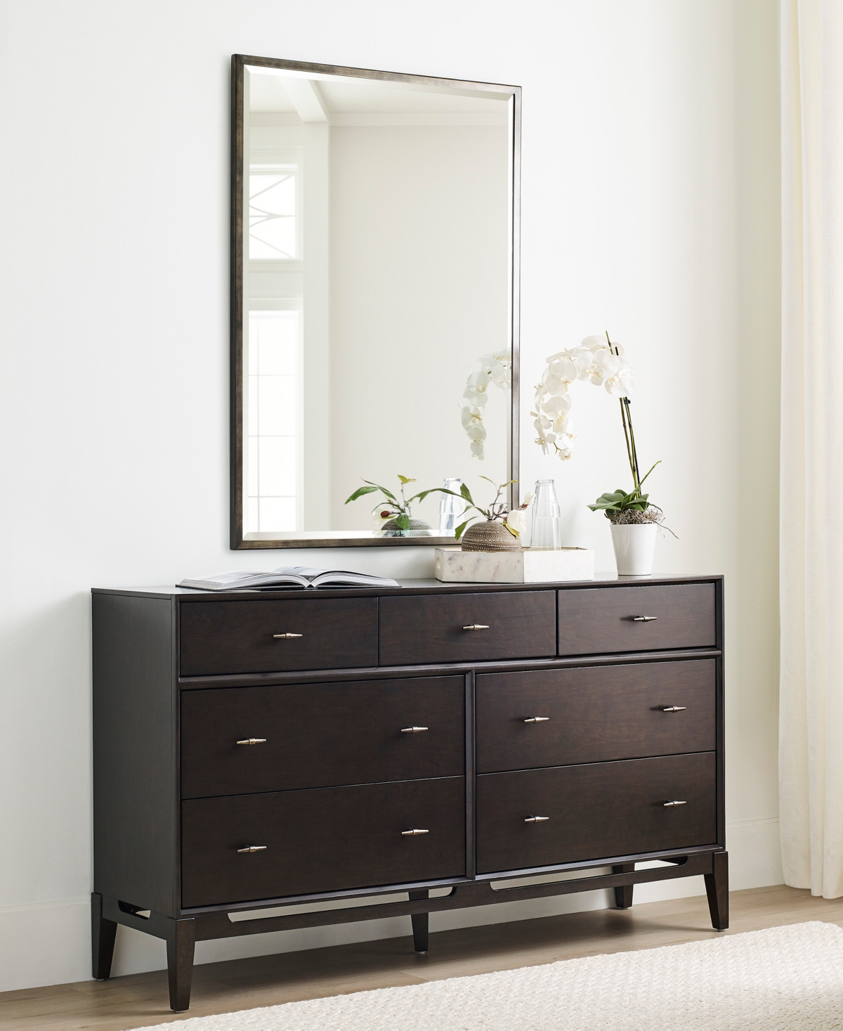 Macy's Addelyn Mirror In Brown