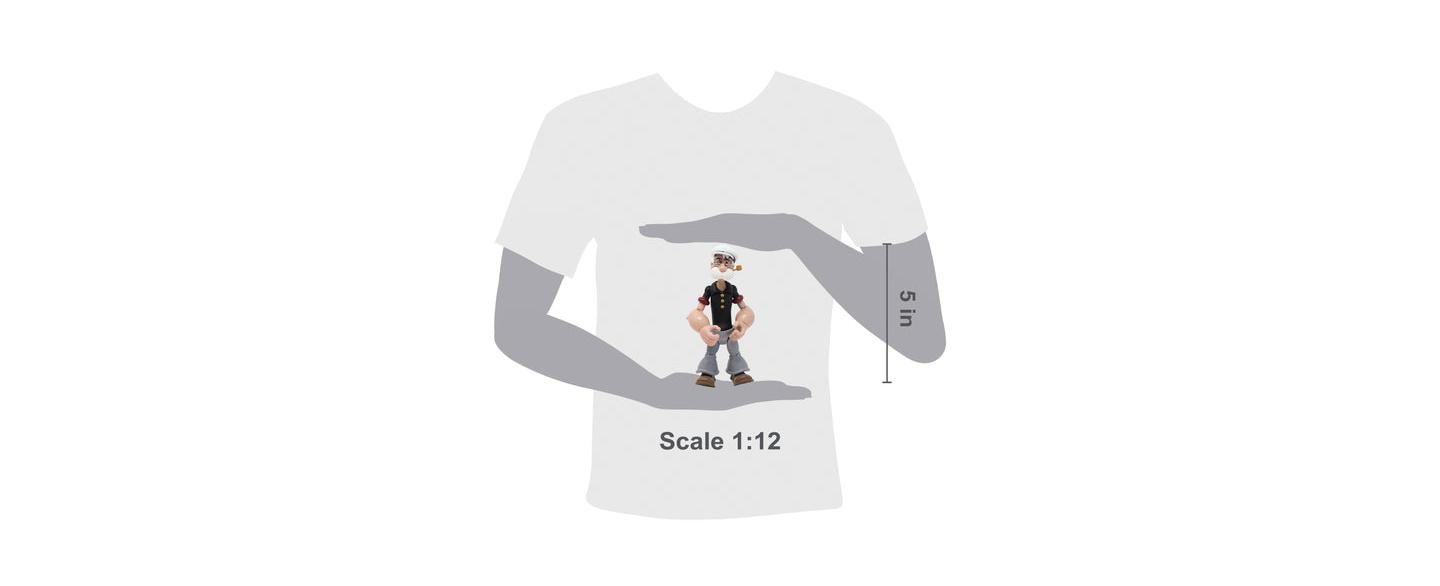 Детская фигурка Popeye Poopdeck Pappy 1:12 Scale Highly Articulated Collectible Action Figure, Ages 8+, цвет: Open Miscellaneous — фото 2