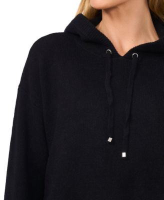 Women's Valentine's Crewneck Elbow Hearts Long-Sleeve Hoodie Sweater