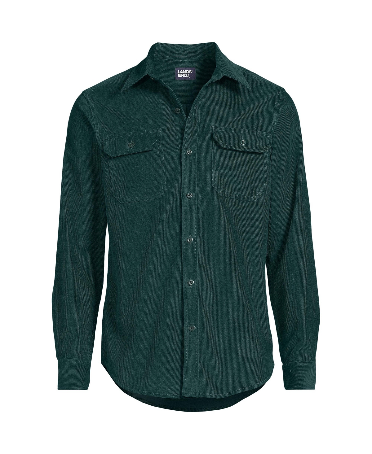 Lands' End Men's Long Sleeve Corduroy Shirt