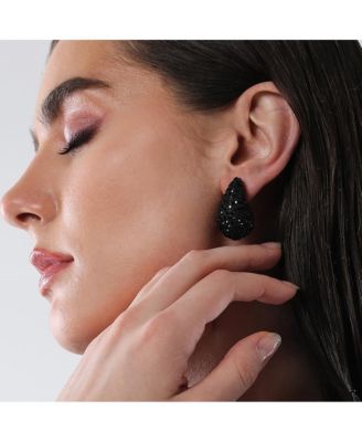 Women's The Medium Cristal Teardrop Stud Earrings