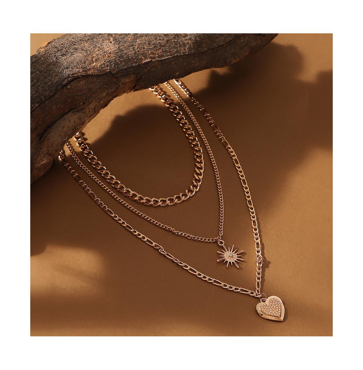 Sohi Women's The Ellie Multi-layer Necklace In Gold