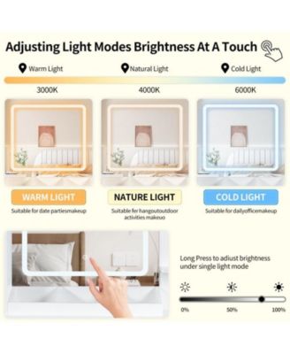 Large Modern Vanity Set with Three Level Storage Dresser