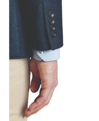 Men's Twill Wool Texture Slim Fit Jacket