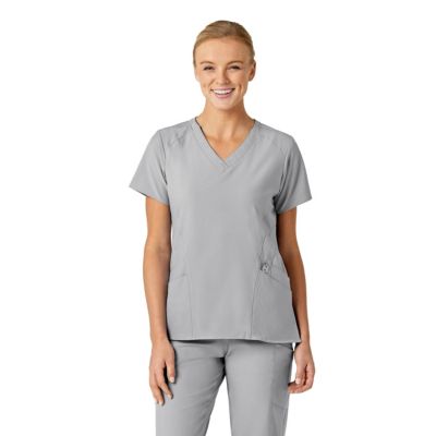 Women's W123 Stylized V-Neck Scrub Top