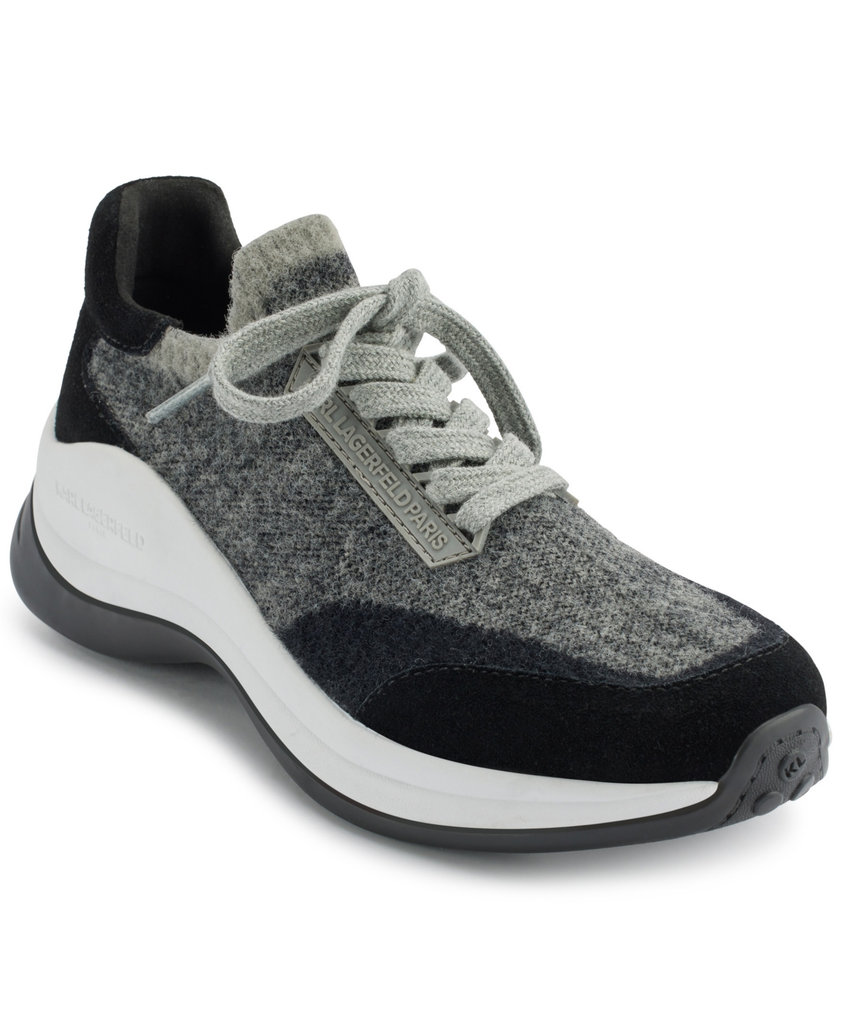 Karl Lagerfeld Women's Carsyn Lace Up Sneakers In Grey,black