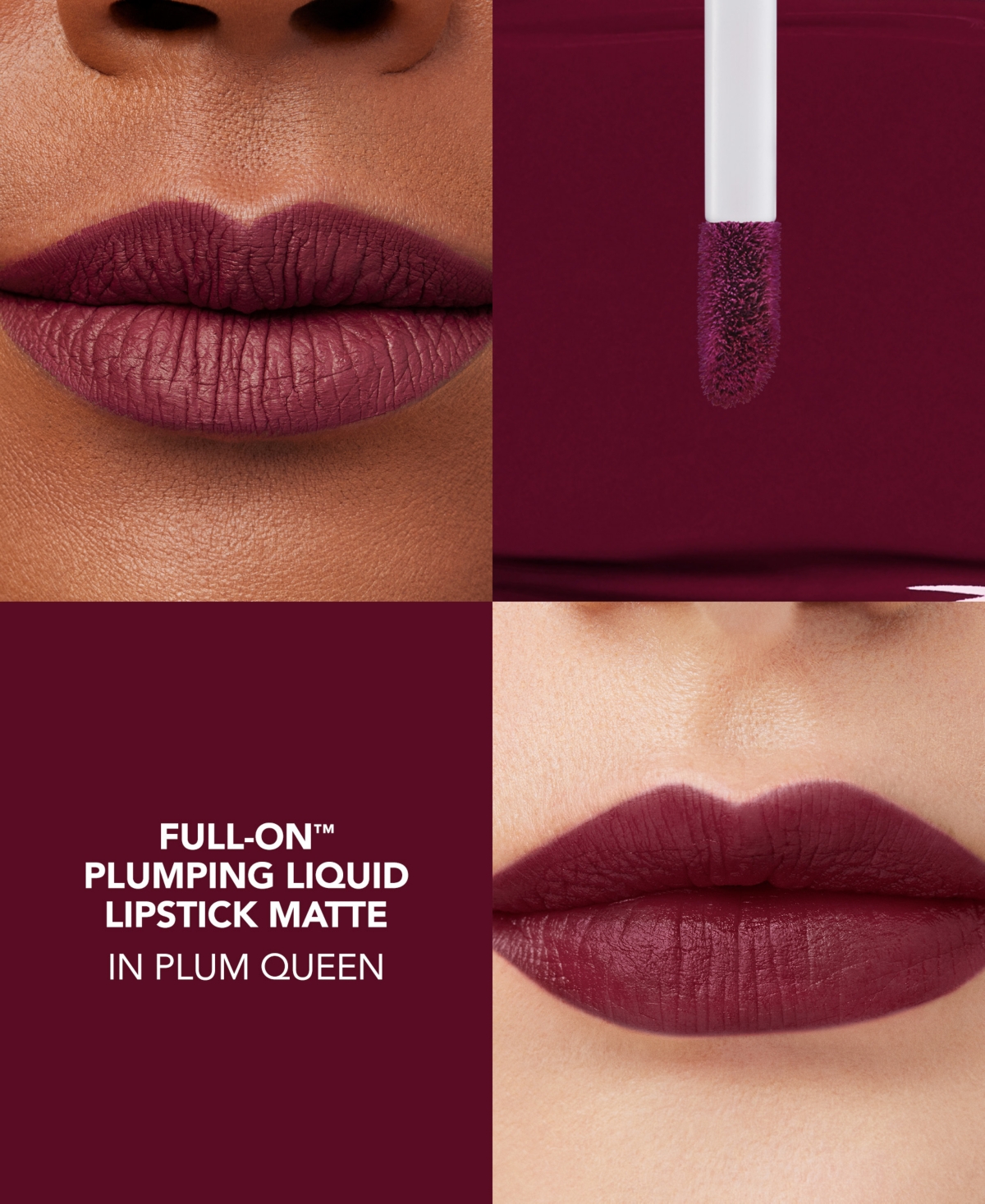 Buxom Cosmetics Full-on Plumping Matte Liquid Lipstick In Plum Queen