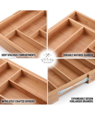 Bamboo Kitchen Drawer Organizer
