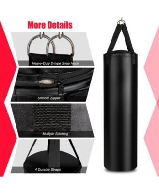 56/63Lbs Filled Punching Bag Set with Boxing Gloves