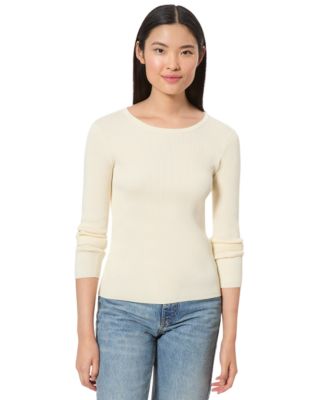 Melissa Paige - Women's Ribbed Scoop-Neck Sweater