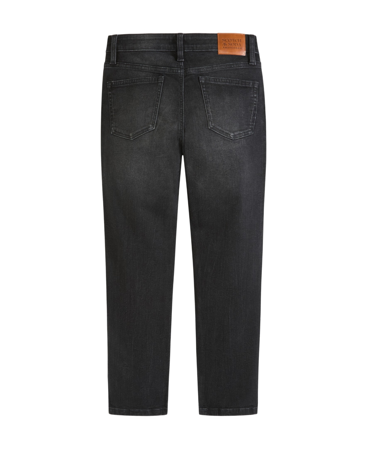 Scotch & Soda Big Boys 5 Pocket Loose Tapered Fit Jean In Black Night Wash