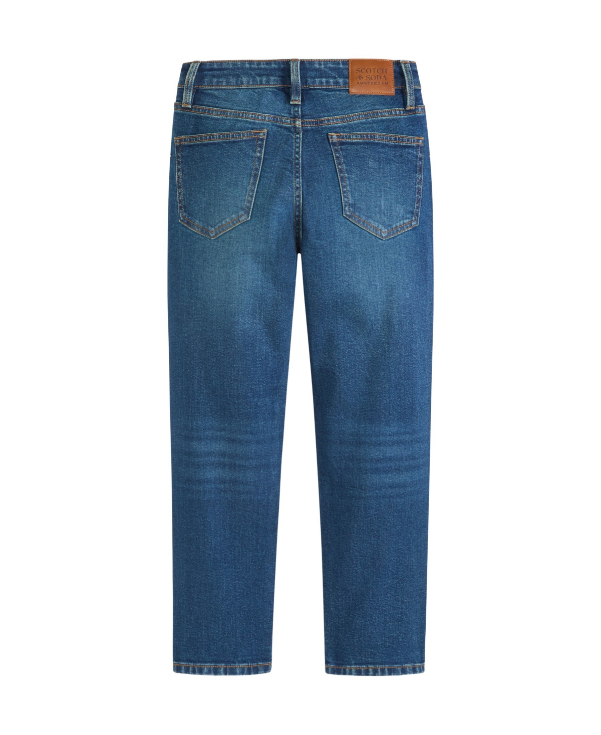 Scotch & Soda Big Boys 5 Pocket Loose Tapered Fit Jean In Classic Blue Wash