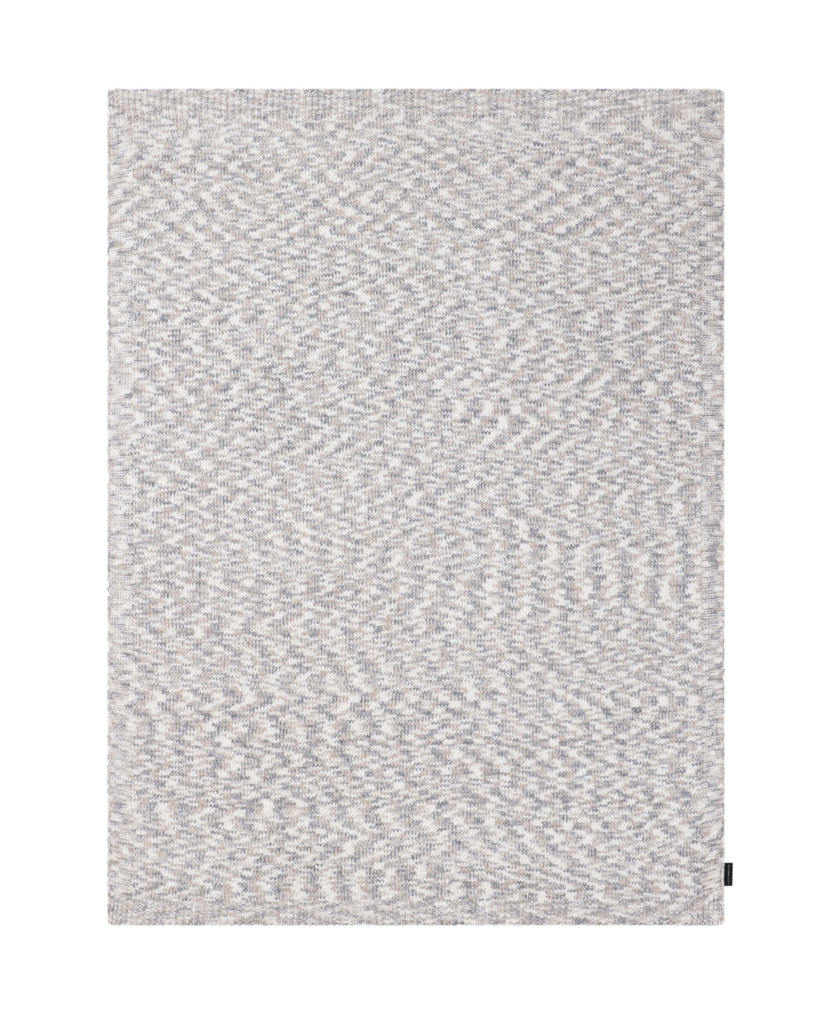 Shop Lucky Brand Logan Chenille Throw, 50" X 70" In Tan,grey