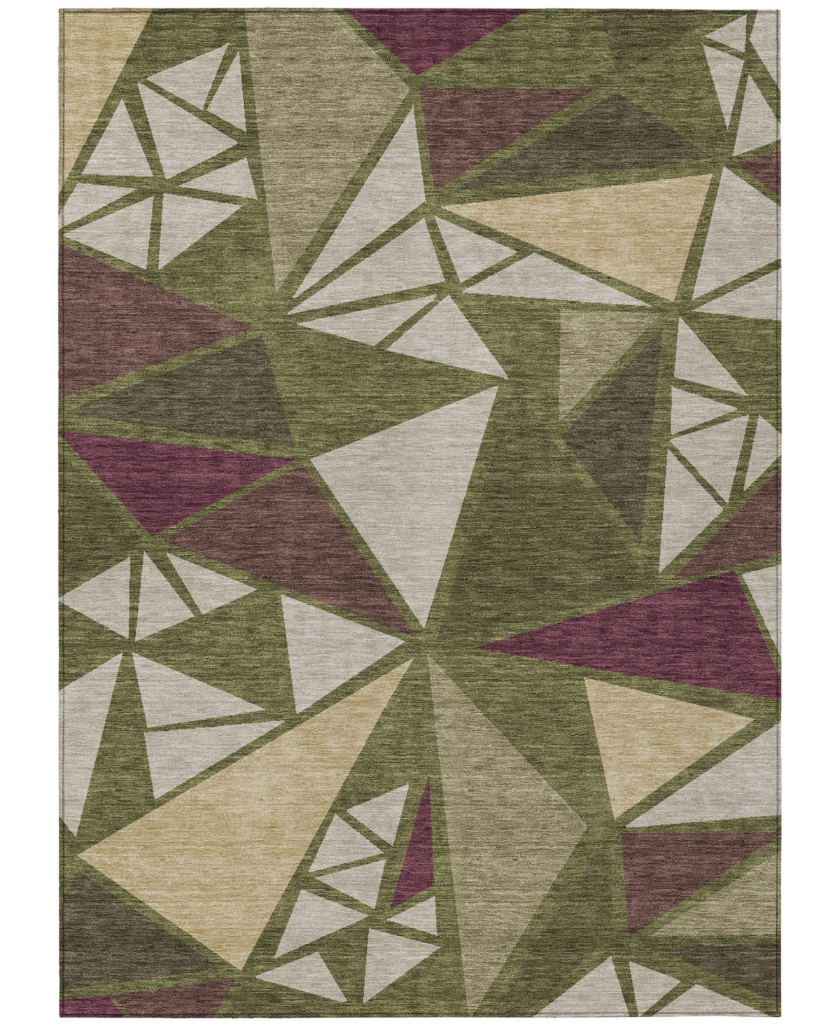 Addison Chantille Machine Washable Acn1039 2'6"x3'10" Area Rug In Olive