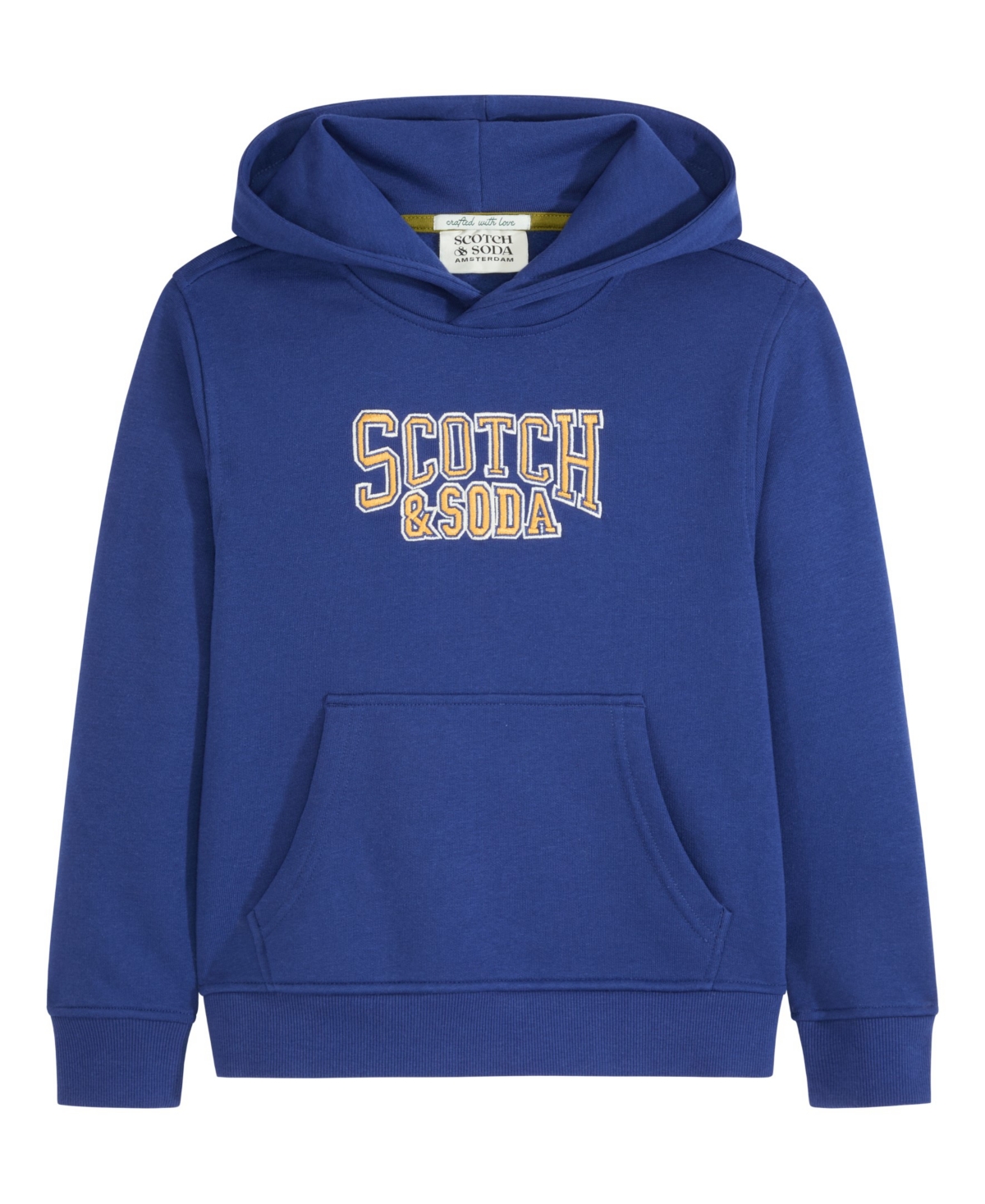 Scotch & Soda Big Boys Graphic Fleece Hoodie In Evening Skies