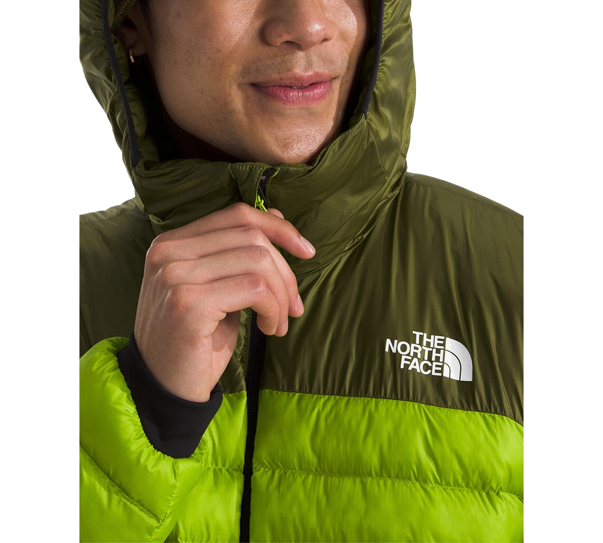 The North Face Men's Terra Peak Puffer Hoodie In Meadow Grass,forest Olive