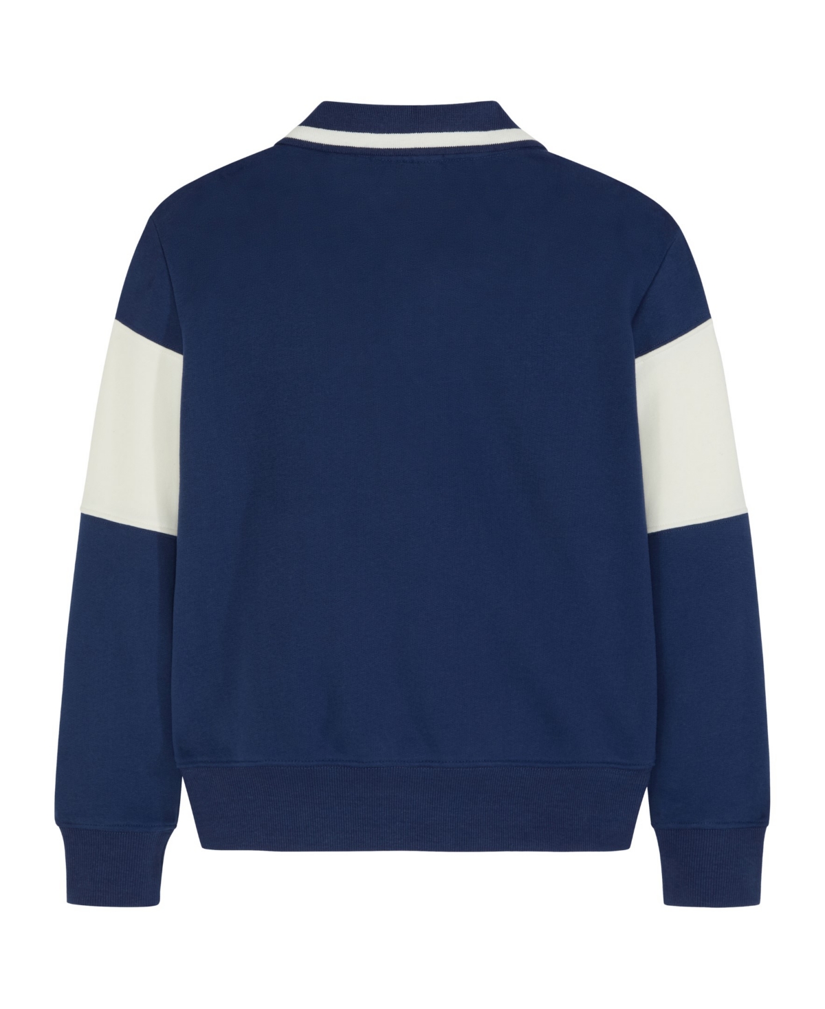 Scotch & Soda Big Boys French Terry Graphic Polo Shirt In Evening Skies