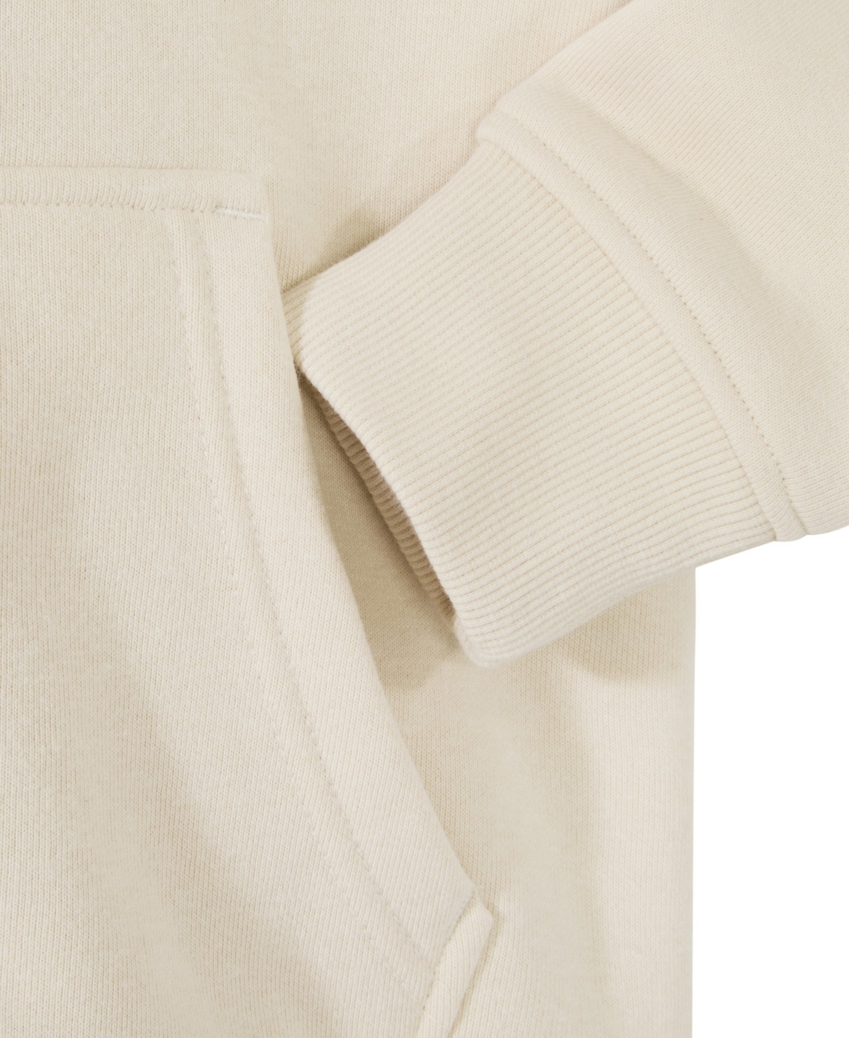 Scotch & Soda Big Boys Graphic Fleece Zip Up Hoodie In Parchment