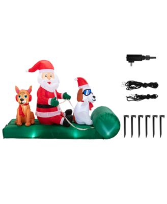 8 ft. Outdoor Santa's Dog Sled Lit Inflatable