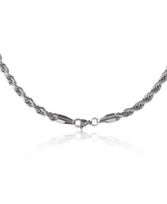 Stainless Steel (304L) 5MM Rope Chain Necklace 22'' and Bracelet 8.5'' Set