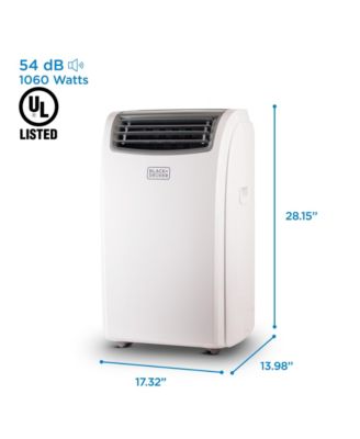BLACK+DECKER Portable Air Conditioner with Heat, 8,150 BTU SACC/CEC (12,000 BTU ASHRAE 128) for Rooms Up To 550 Sq. Ft.