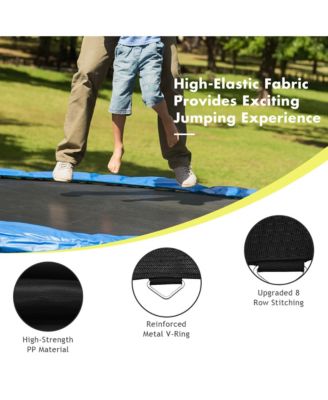 Replacement Trampoline Mat Jumping Mat Fits  Frame w/ V-Hooks