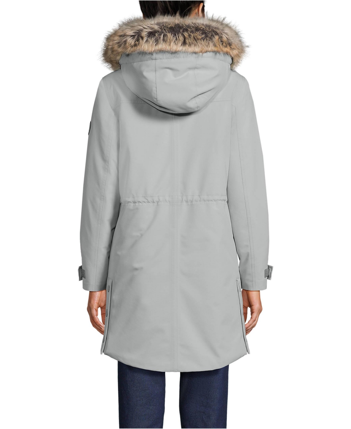 Women's expedition waterproof down winter parka with faux fur hood 2025