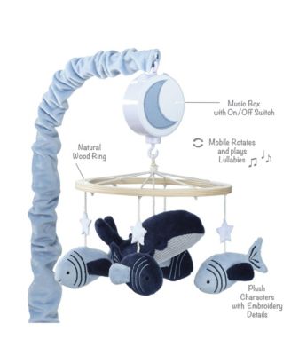 Bubbles & Squirt Whale/Fish Musical Baby Crib Mobile Soother Toy