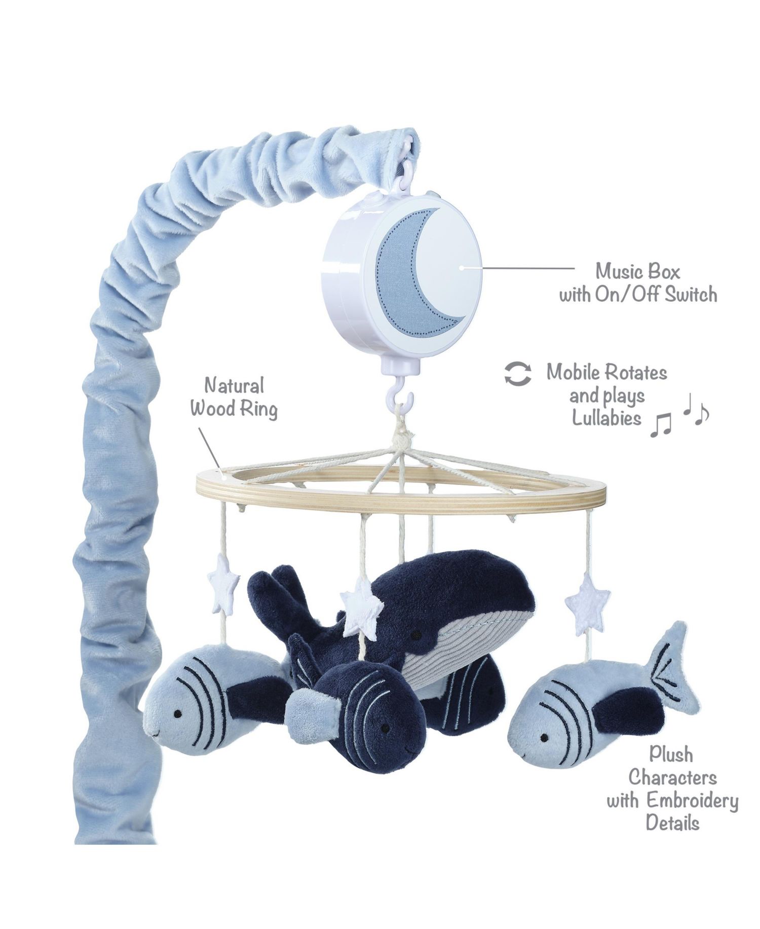 Bubbles & Squirt Musical Rotating Crib Mobile