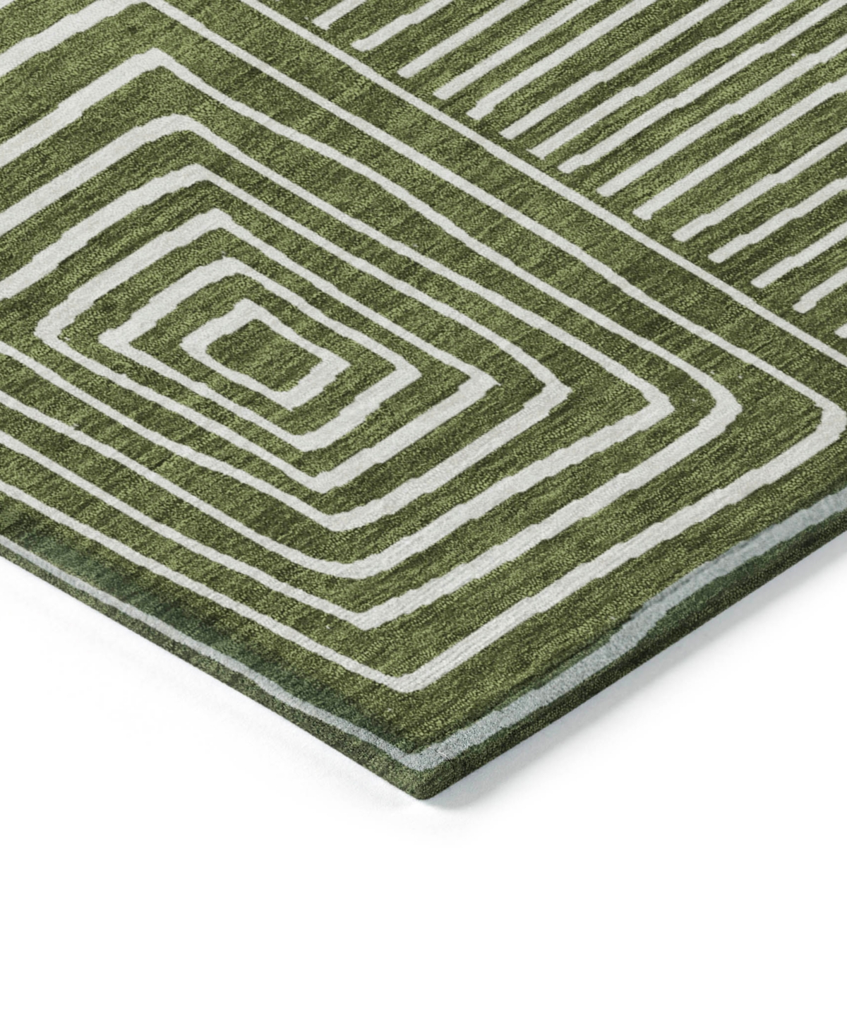 Addison Chantille Machine Washable Acn1044 8'x10' Area Rug In Olive