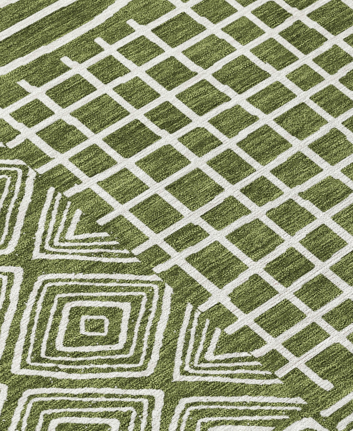 Addison Chantille Machine Washable Acn1044 8'x10' Area Rug In Olive