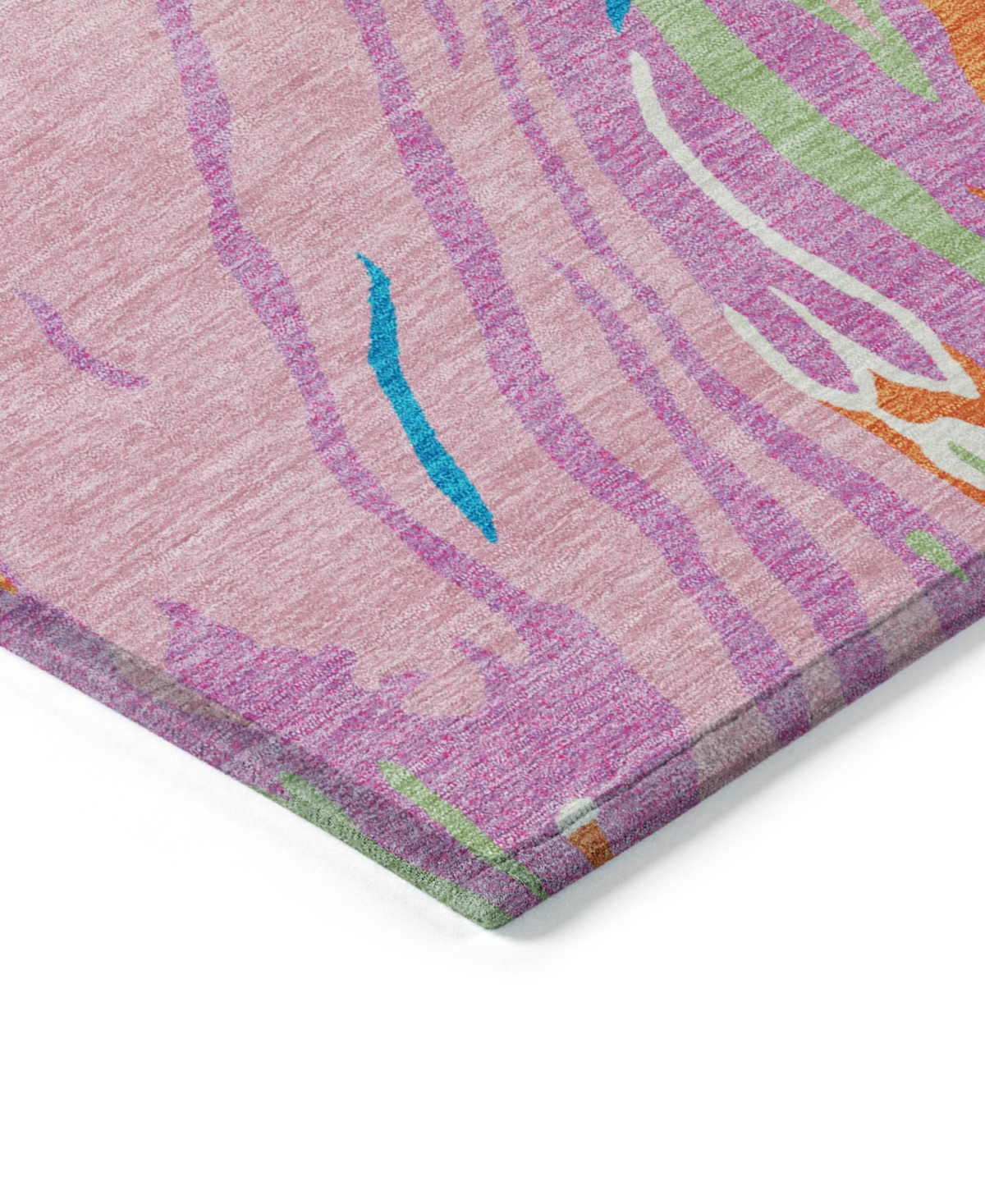 Addison Chantille Machine Washable Acn1037 8'x10' Area Rug In Pink
