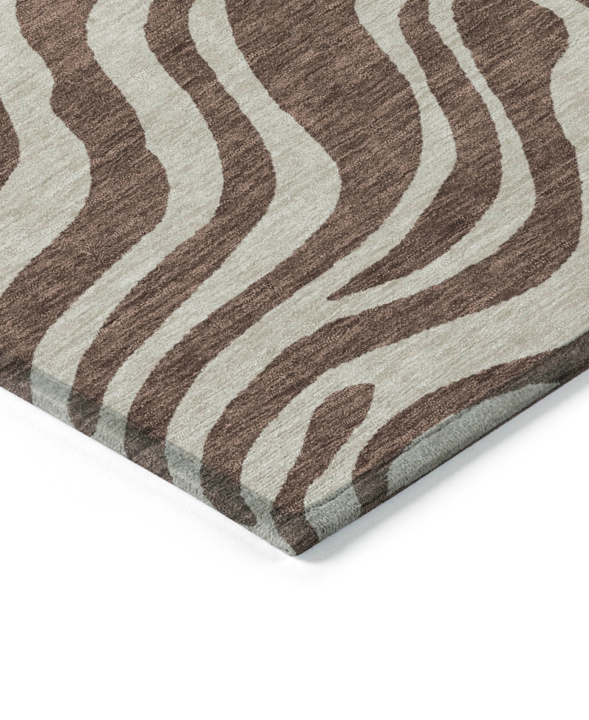 Addison Chantille Machine Washable Acn1042 3'x5' Area Rug In Brown