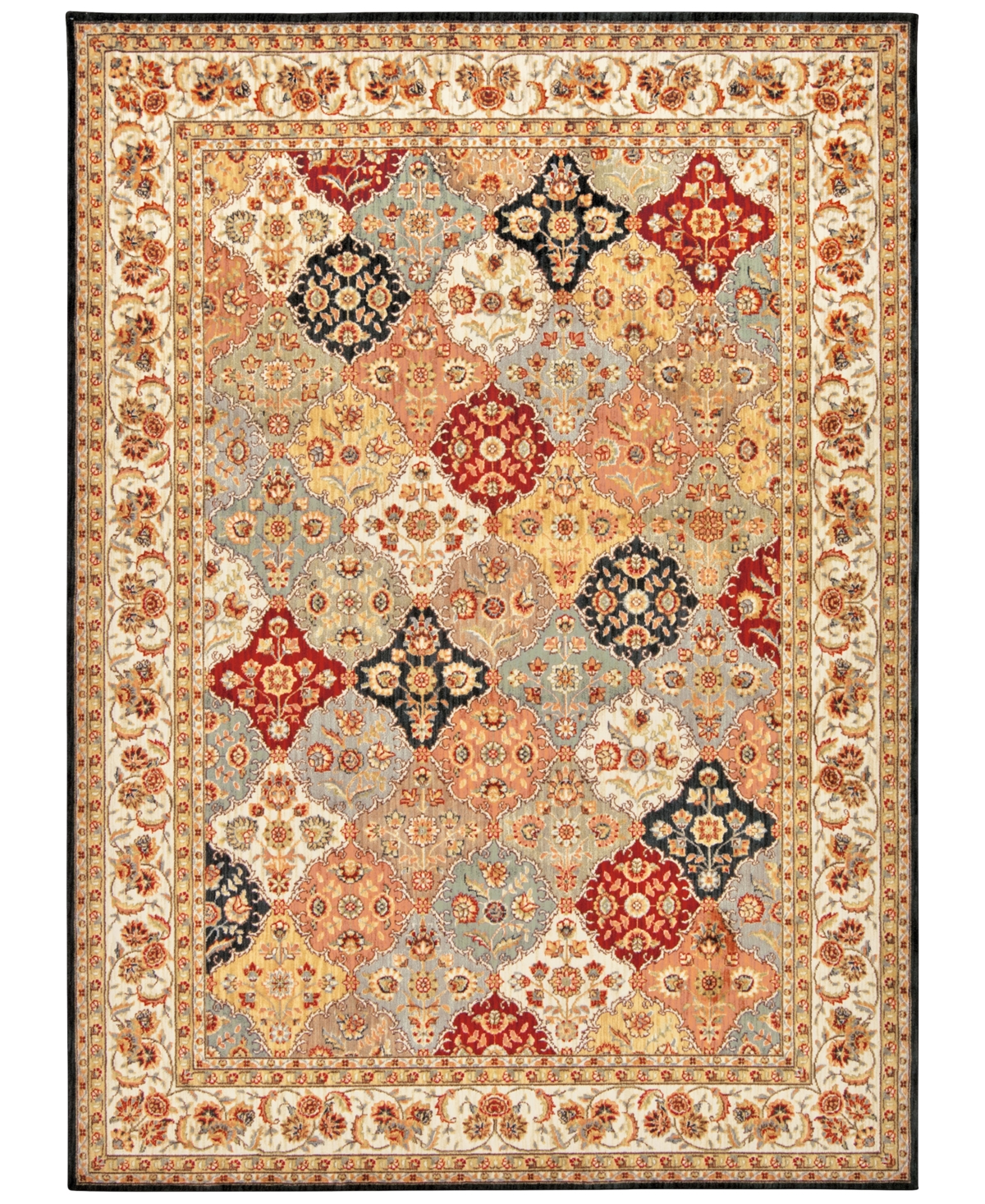 kathy ireland Home Ancient Times Empress Garden Multicolor 7'9in x 10'10in Area Rug