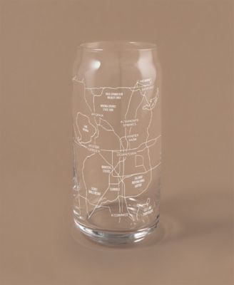The Can Orlando Map Everyday Glassware, Set of 2